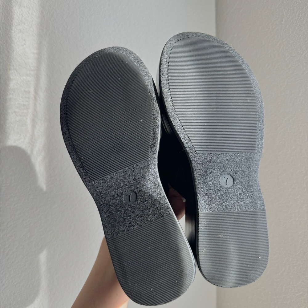 Black Platform Mules Clogs - image 3